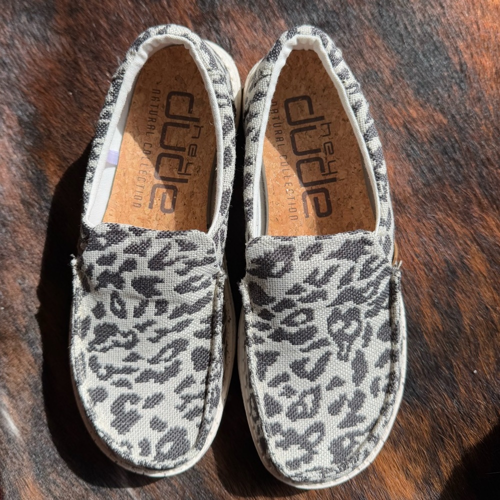 Hey Dude Leopard Print Shoes